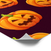 Poster motif citrouille (Coin)