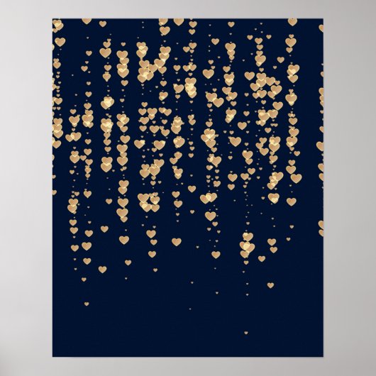 Poster Motif Cœurs 23 (Devant)