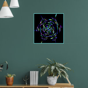 Poster Motif coloré
