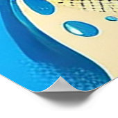 Poster Motif coloré abstrait (Coin)