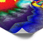 Poster Motif coloré Kaleidoscope (Coin)