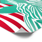 Poster Motif coloré zèbre sans soudure. Textu animal sauv (Coin)