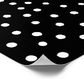 Poster Motif Confetti Noir Et Blanc (Coin)