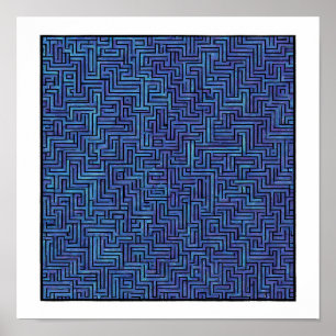 Poster Motif cosmique transparent : Grille laser labyrint