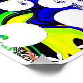 Poster Motif couleur (Coin)