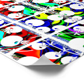 Poster Motif couleur (Coin)