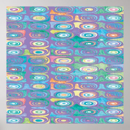 Poster motif couleur Abstrait 1 (Devant)