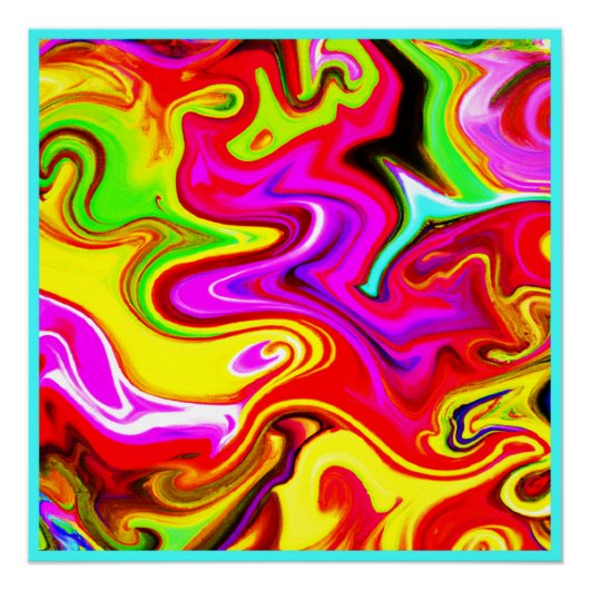 Poster Motif Couleur éclat (Devant)