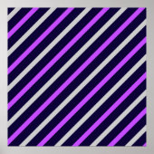 Poster Motif couleur mignonne rayures (Devant)