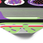 Poster Motif couleur Pop Art Candy (Coin)