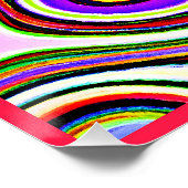 Poster Motif d'abstraction coloré (Coin)