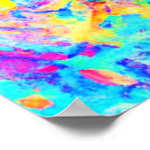 Poster Motif d'abstraction coloré (Coin)