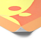 Poster Motif d'abstraction coloré éblouissant (Coin)