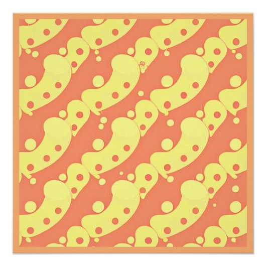 Poster Motif d'abstraction coloré éblouissant (Devant)
