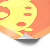 Poster Motif d'abstraction coloré éblouissant (Coin)