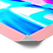 Poster Motif d'abstractions colorées (Coin)