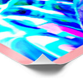 Poster Motif d'abstractions colorées (Coin)