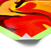 Poster Motif d'abstractions colorées (Coin)