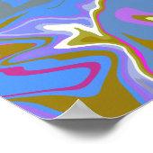 Poster Motif d'analyse multicouleurs Abstrait (Coin)