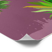 Poster Motif d'ananas 3 (Coin)