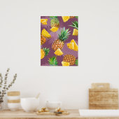 Poster Motif d'ananas 3 (Cuisine)