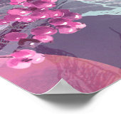 Poster Motif d'aquarelle de la branche de Birch (Coin)