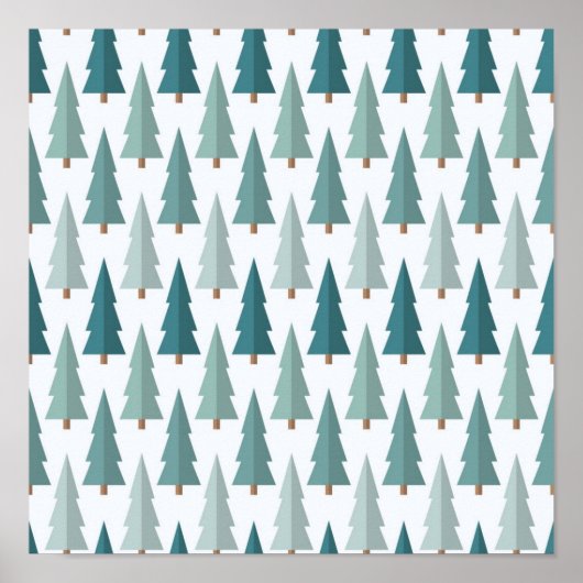 Poster motif d'arbre de Noël (Devant)