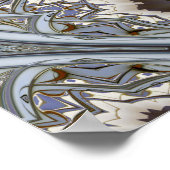 Poster Motif d'arbre fractal symétrique (Coin)