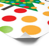 Poster Motif d'arbres de Noël (Coin)