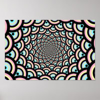 Motif d'arcade psychédélique