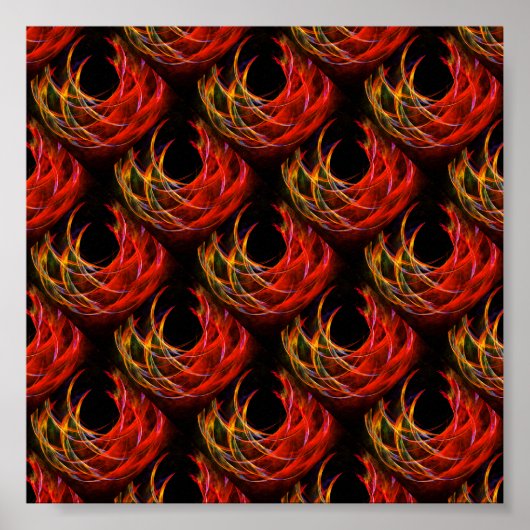 Poster Motif d'art abstrait élégant boho moderne mignon # (Devant)