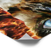 Poster Motif d'art de chat (Coin)