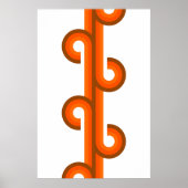 Poster Motif d'art de fusion géométrique Abstrait (Devant)