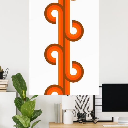 Poster Motif d'art de fusion géométrique Abstrait (Bureau à domicile)