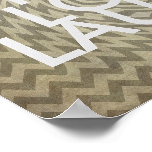 Poster motif d'art graphique avec devis texte (Coin)