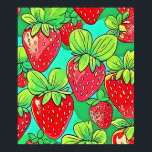 Poster Motif d'art pop fraise<br><div class="desc">Un motif pop art vibrant et captivant. Ce design est parfait pour ajouter une pop de couleur et d'amusement à n'importe quel style (Ce design fait avec IA). Commandez dès aujourd'hui et offrez-vous la joie du shopping !</div>