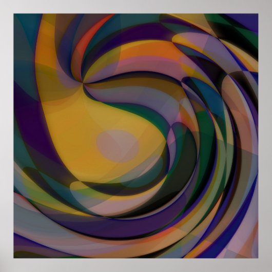 Poster Motif d'art rétro futuriste (Devant)