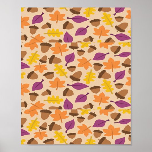 Poster Motif d'automne (Devant)