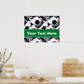 Poster Motif de balle de football (Cuisine)