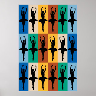 Poster Motif de ballet