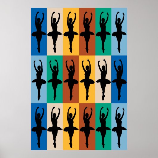 Poster Motif de ballet (Devant)