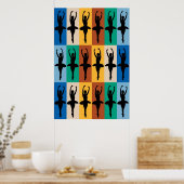 Poster Motif de ballet (Cuisine)