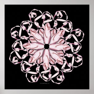 Poster Motif de ballet (rose)