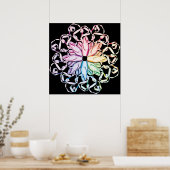 Poster Motif de ballet (spectral) (Cuisine)