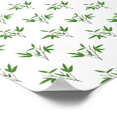 Poster Motif de bambou twig (Coin)