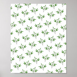 Poster Motif de bambou twig