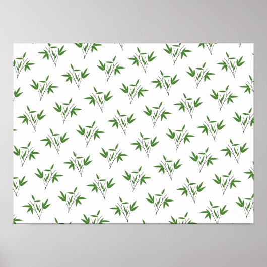 Poster Motif de bambou twig (Devant)