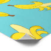 Poster Motif de banane rétro (Coin)