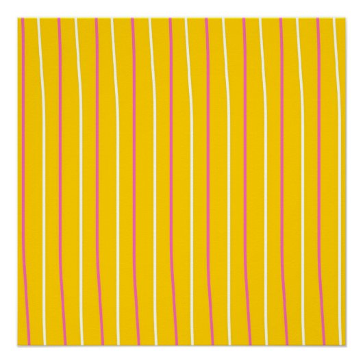 Poster Motif de bande verticale jaune (Devant)