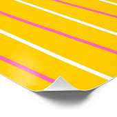 Poster Motif de bande verticale jaune (Coin)